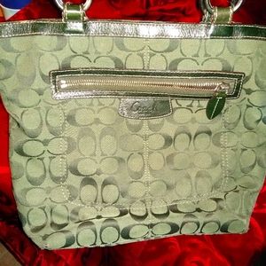 Coach canvas purse